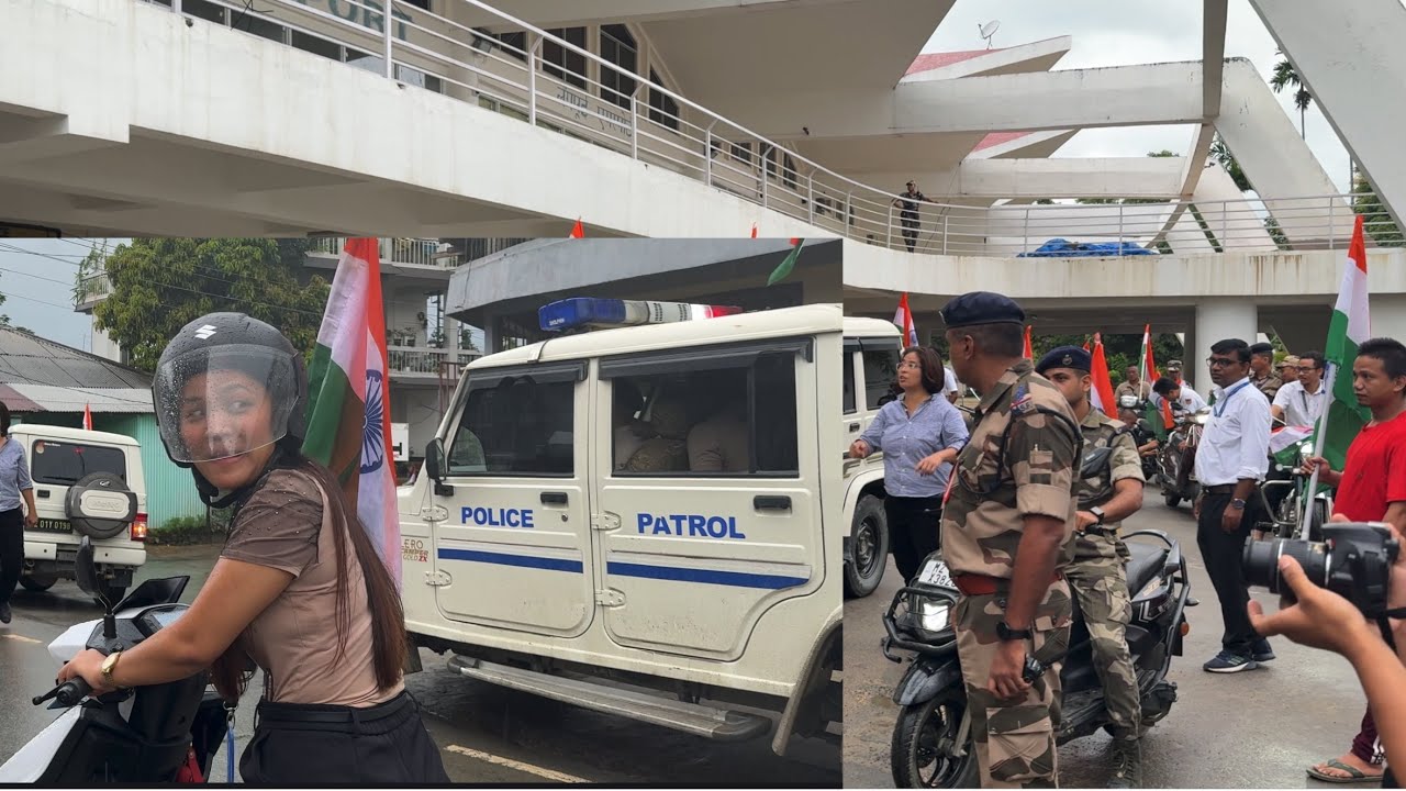 79th INDEPENDENCE DAY, Lengpui (Aizawl) Airport Mizoram | Rally, Bike ride. 🇮🇳