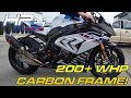 BMW HP4 RACE Details + Dyno Runs -  CARBON FRAME!