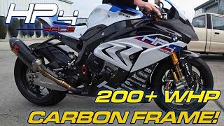 BMW HP4 RACE Details + Dyno Runs - CARBON FRAME!