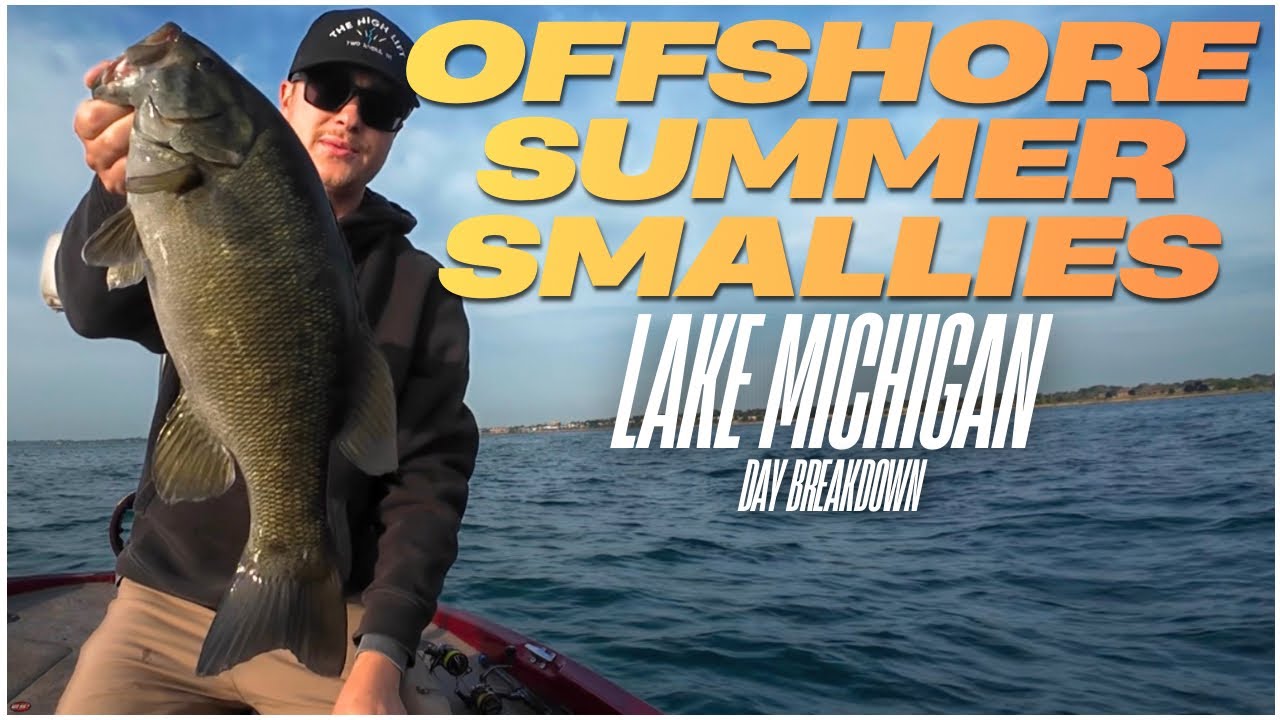 Targeting Offshore Great Lakes Smallmouth! – Lake Michigan Bass Fishing