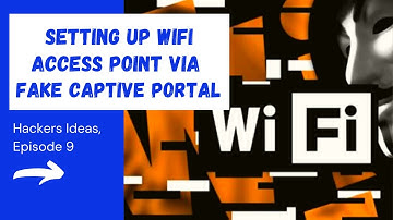 How to Set up an Access Point with a Fake Captive Portal || By a Hacker || WiFi Pen testing ||