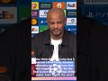 'I'm glad it wasn't the final' Kompany after 9-goal thriller vs Bayern #championsleague #bayern