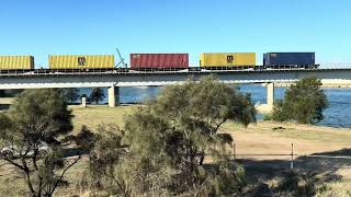 1160s and D174s passing through Mary Mckilliop Bridge