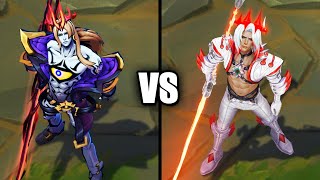 Soul Fighter Viego vs Dissonance of Pentakill Viego Skins Comparison (League of Legends)
