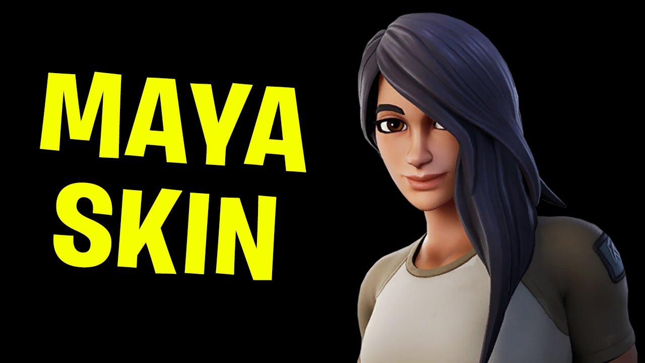 FREE BUILD COM A SKIN MAYA I FORTNITE - YouTube