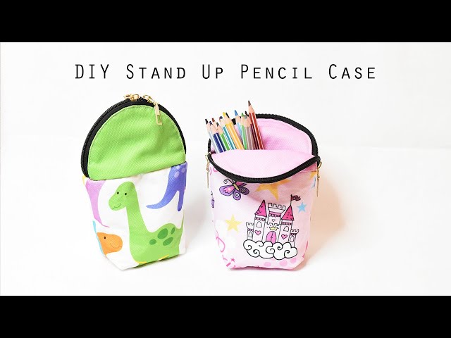 DIY Stand-Up Pencil Case  Step-by-Step Tutorial👍 Crafting Your Own Fabric  Pencil Case [sewingtimes] 