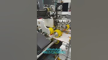 Automatic folder Gluer stitching strapping machine!!! #cartonmachine