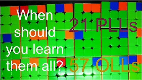 When should you learn full PLL/full OLL (CFOP) | speedcubing.org