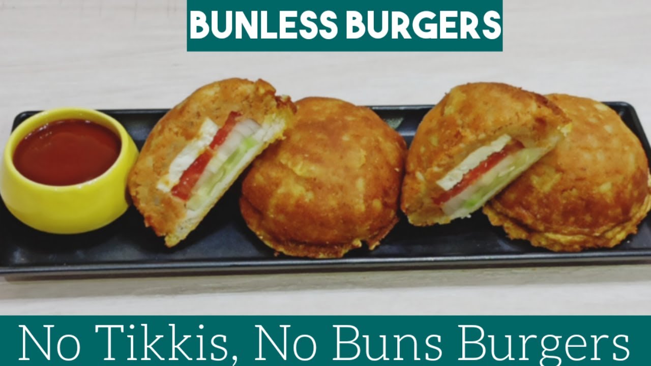 Bunless Burgers No Tikki Burger No Buns Burgers Instant Aloo Burger