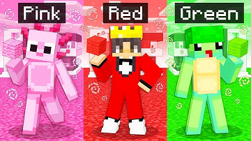 Only ONE COLOR Build Challenge In Minecraft!