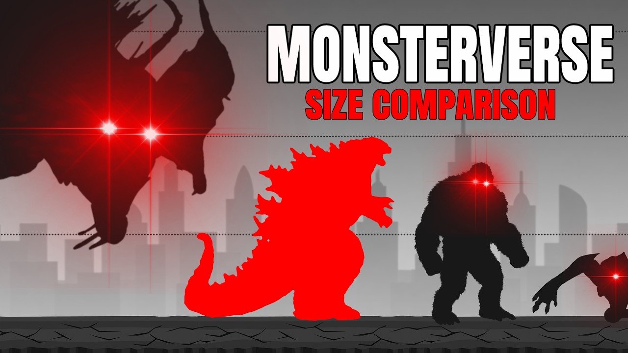ПОЛНОЕ сравнение размеров Monsterverse 2026 | Годзилла против Титанов | Реальный масштаб
