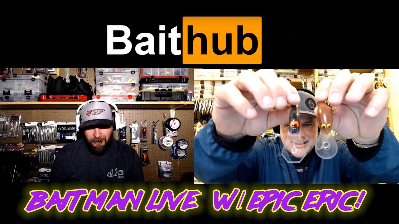 Baitman Live : Epic Eric Crankbait Extravaganza! New Merch!
