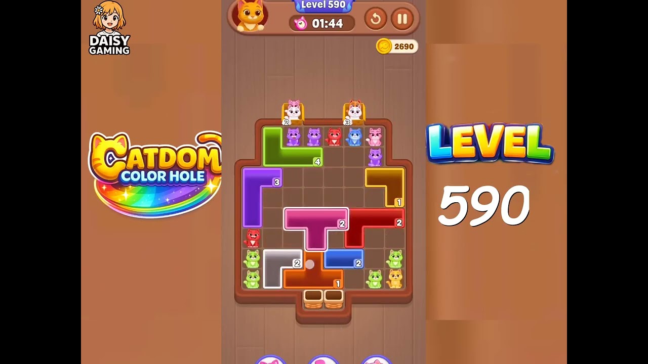 Catdom Color Hole Level 590 Walkthrough - YouTube