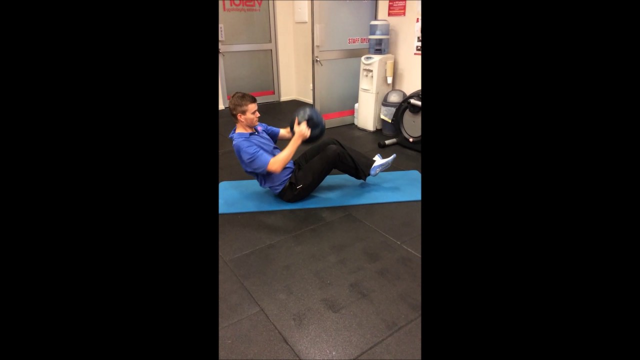 V Sit with Diagonal Rotation - YouTube