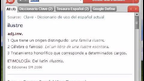 ¿Qué es el sinonimo de ilustre?