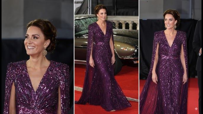 Princess Catherine Stuns in a Great Dress and Elegant Mary Jane Heels at the Royal Movie Premiere - YouTube