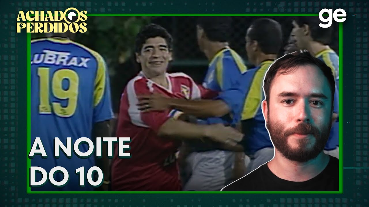 O DIA QUE MARADONA PARTICIPOU DO JOGO DAS ESTRELAS | ACHADOS E PERDIDOS | ge.globo