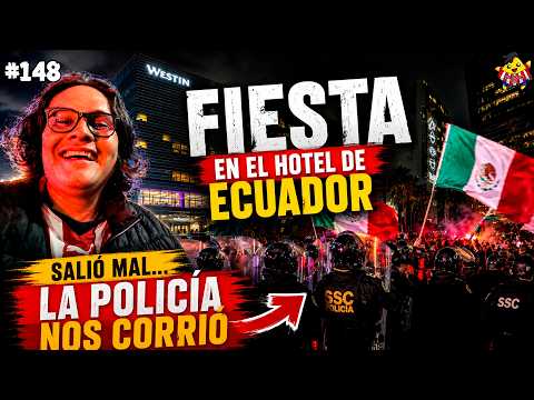 🇲🇽 FUIMOS al HOTEL de ECUADOR antes del MÉXICO vs ECUADOR… y la POLICÍA nos CORRIÓ 🚨