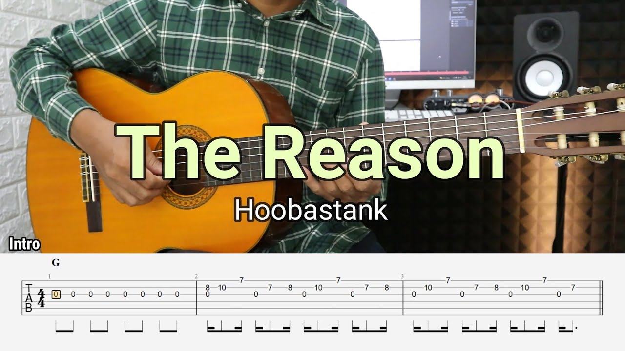The Reason – Hoobastank - Fingerstyle Guitar Tutorial + TAB & Lyrics