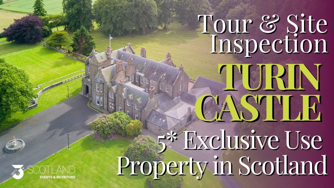 Site Inspection Tour of Turin Castle in Angus, Scotland a luxury exclusive use venue YouTube