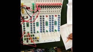 ADE Lab sessions| Experiment No. 7|Code converter| 7b) Binary code to Gray code converter