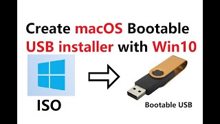 create macos bootable usb installation media on windows 10 | quickly make a mac os bootable usb