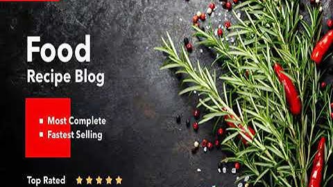 Neptune - Theme for Food Recipe Bloggers & Chefs Nulled Download Working