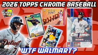 WTF WALMART 🤯 2026 Topps Chrome Baseball Blaster Boxes! FINALLY SOME PULLS OR STILL HOT GARBAGE