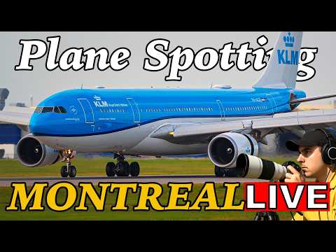LIVE Tuesday SUNSET AT MONTREAL Airport (YUL)!