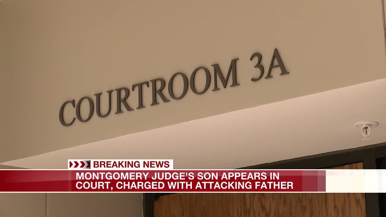 Montgomery judge's son appears in court, charged with attacking father