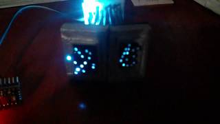 R2D2 optic fiber teeces in the making Front logic display