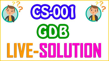 CS001 - VU-Computer Proficiency License GDB