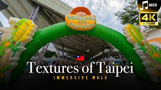 Taipei Daytime Walk | Farmer's Market, City Textures & Afternoon Streets 4K Taiwan