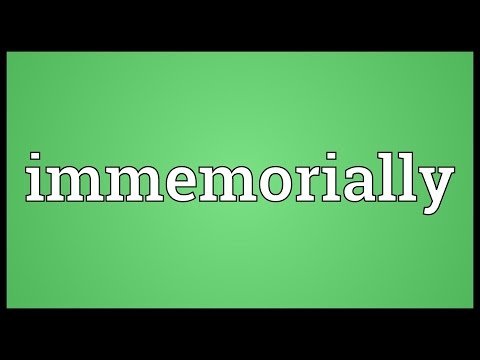Header of immemorially