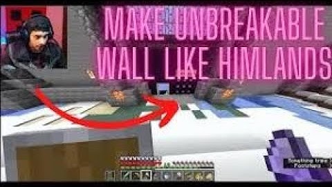 MAKING UNBREAKABLE WALL LIKE HIMLANDS WORLD @YES SMARTY PIE
