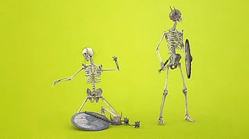 FxGuru skeleton warriors green screen