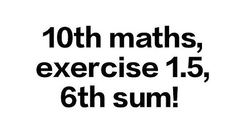 10th maths, exercise 1.5, 6th sum! #maths#10th grade#easy#important#exam#realations and functions