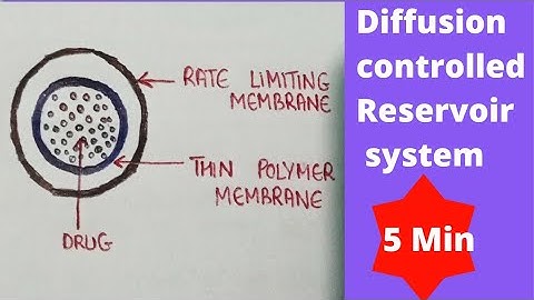 Diffusion controlled reservoir system | diffusion controlled system | drug controlled delivery NDDS
