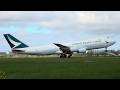 [4K] CATHAY PACIFIC CARGO BOEING 747 Takeoff at Amsterdam Schiphol