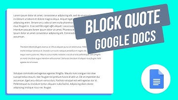How to Make Block Quote on Google Docs + Indentation and Line Spacing