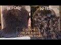 Caramel Highlights on Dark Hair