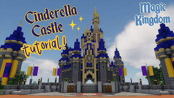 Minecraft How to Build the Disneyworld Castle!