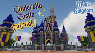 Minecraft How to Build the Disneyworld Castle!