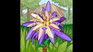 Paint by Number online game Big Purple Flower Zen Color app #relaxing #sping screenshot 5