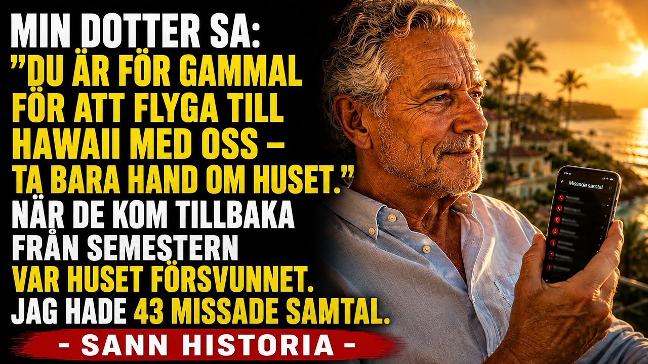 Min dotter log när hon sa att jag var för gammal för att flyga med dem till Teneriffa. "Stanna hemma och håll ett öga på huset", sa hon, som om hon gjorde mig en tjänst. Två dagar senare flög hon...