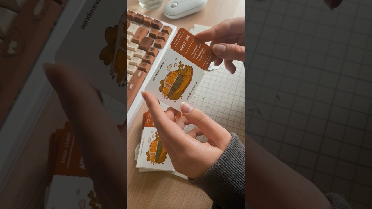 train ticket business cards! 🚂 