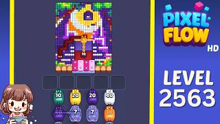 Pixel Flow Level 2563 Solution Walkthrough