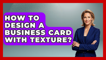How To Design A Business Card With Texture? - Graphic Design Nerd