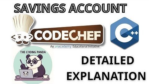 SAVINGS ACCOUNT | Codechef Starters Solution | Codechef Problem Solution in C++ #coding #cpp