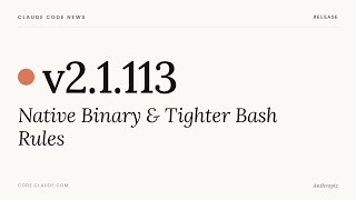 Celebrity Claude Code v2.1.113 — Native Binary & Tighter Bash Rules Profile